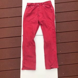 Red Levi’s Jeans